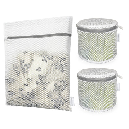 Honeycomb Mesh Laundry Bags for Delicates, Travel Storage Organize Bags,Clothing Washing Bags for Underwear, Lingerie, Bra, Blouse, Stocking, Socks, Jacket, Coat, Blanket, Shoes,Extra Strong(S+M+L)